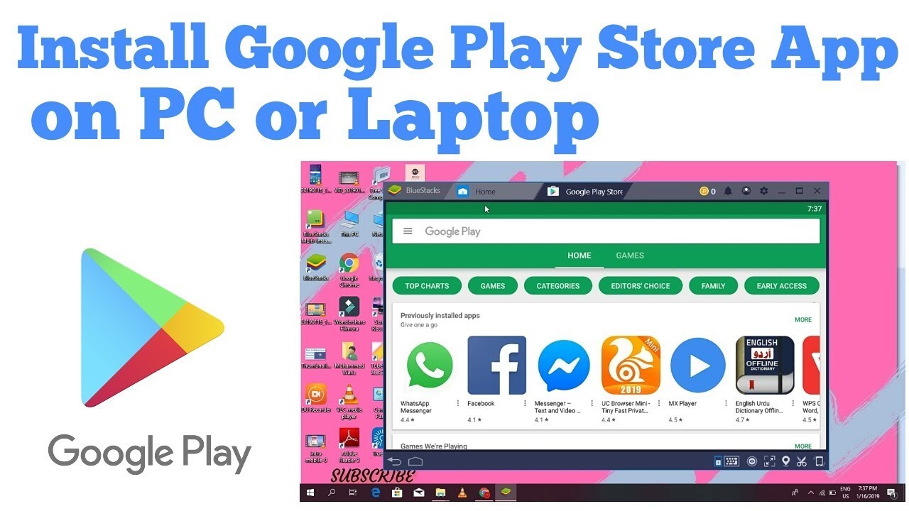 google play store app laptop